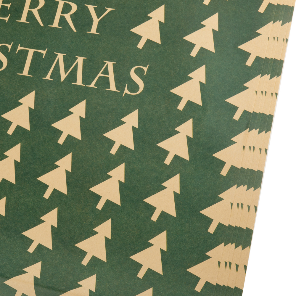 Бумага подарочная "Merry Christmas", 58x58 см, 80г/м2, набор (20 шт)